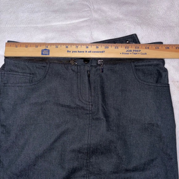 WORTH‎ NEW YORK Gray removable zipper Belt dark gray A-Line Mini Skirt Size 2 - Picture 7 of 10